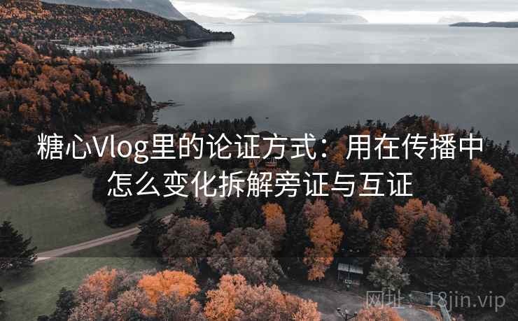 糖心Vlog里的论证方式：用在传播中怎么变化拆解旁证与互证